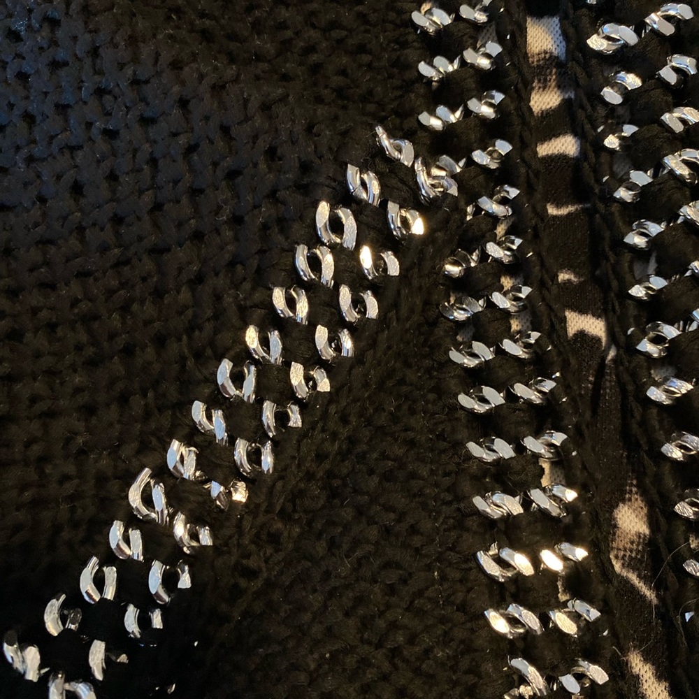 Chico’s Zebra-Lined Kieran Cardigan jacket, Sz 2(Equal to‎ 10-12 or M) - Picture 3 of 10
